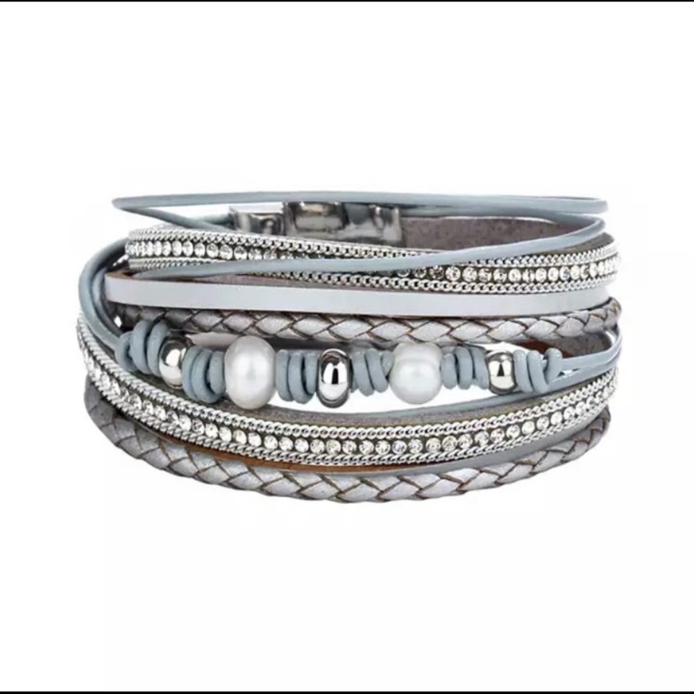 Multi Layer Leather Bracelet!